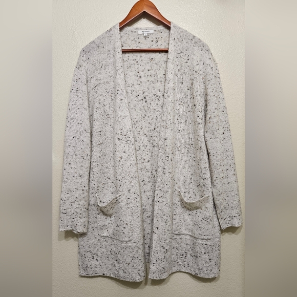 MadewellWomen's Cream Speckled Sweater Cardigan - Picture 2 of 12